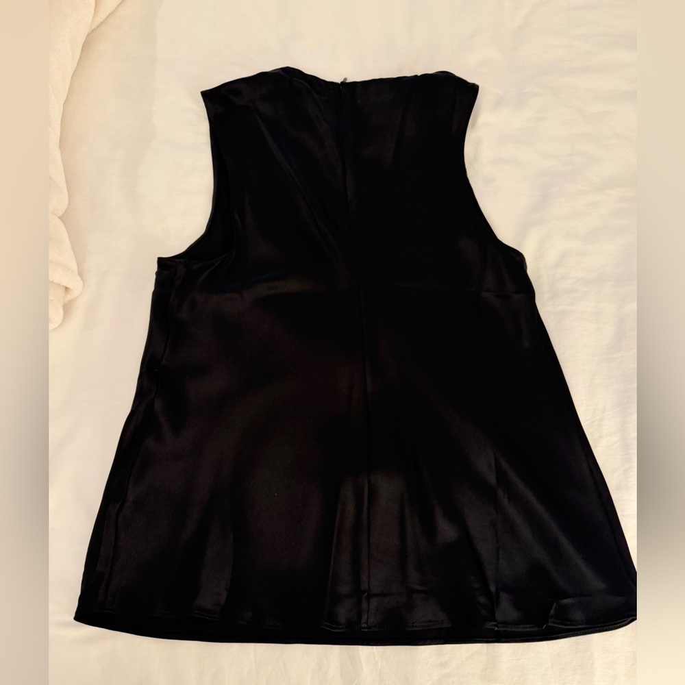 Banana Republic Black Satin Shell Top